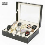 12X SLOTS LEATHER WATCH ORGANIZER