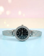 Elegant Fashion Bracelet Watch for Girls in Gold & Silver Colors