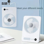 FOLDABLE SLIM MINI SUMMER DESK FAN WITH LED LIGHT