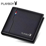 Playboy Wallet Men's Short Wallet Driver's License Card Holder Wallet Men's Student Korean Style Fashionable Wallet