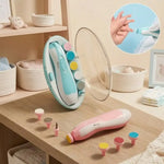 Electric Baby Nail Trimmer & Filer Set - 6 in 1 Safe Baby Nail Cutter with Storage Box